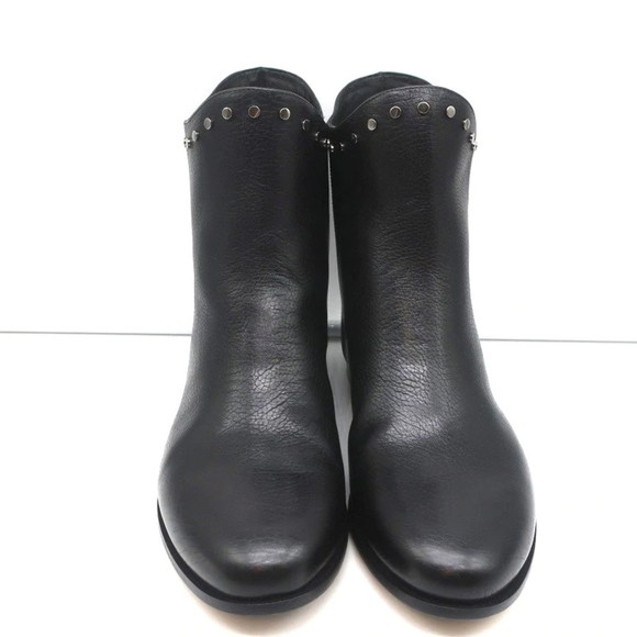 Jimmy Choo Marco Flat Ankle Boots Black Studded Leather Size 37 NEW - Picture 4 of 10